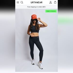 NWOT Urthwear Ecomoss Small Compression Legging Black